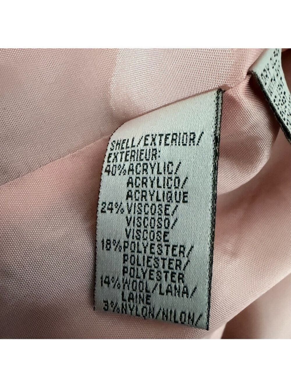 Nine West Tweed Blazer Lady Jacket Sz 12 preppy classic - Picture 8 of 11